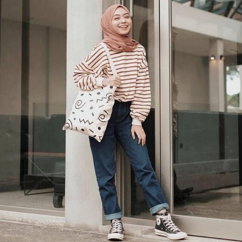 10 Inspirasi OOTD Setelan Celana  Boyfriend untuk  Wanita  