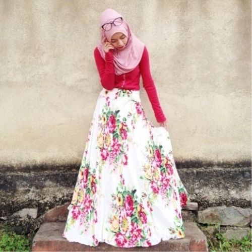 Style Hijab, Cara Maksimalkan Mix And Match Floral Outfit