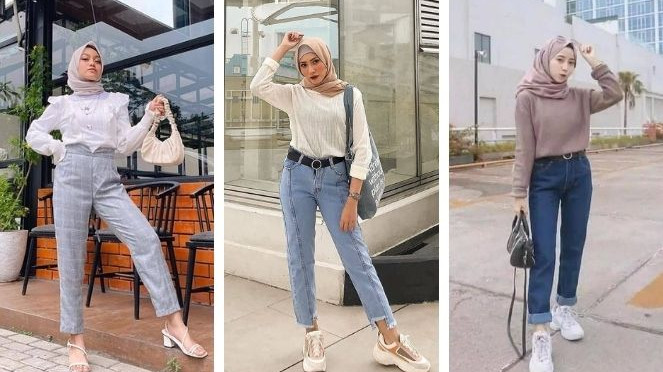 Padu Padan Baggy  Pants Hijabers Agar Tampil Kasual