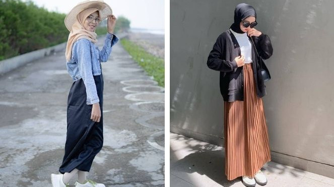 6 OOTD Pantai untuk Wanita Berhijab yang Simple